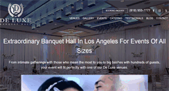 Desktop Screenshot of deluxebanquethall.com